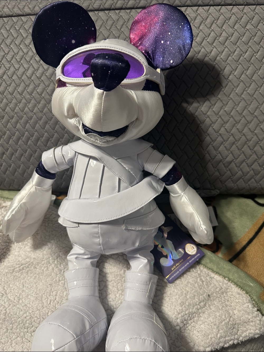 Disney White & Purple Galaxy Mickey Plush Astronaut